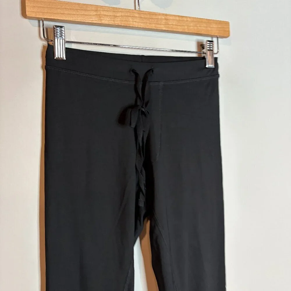 Alo black tie waist leggings